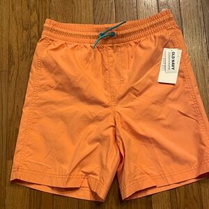 Boys Old Navy Sz XL/14-16 Orange Swim Trunks NWT